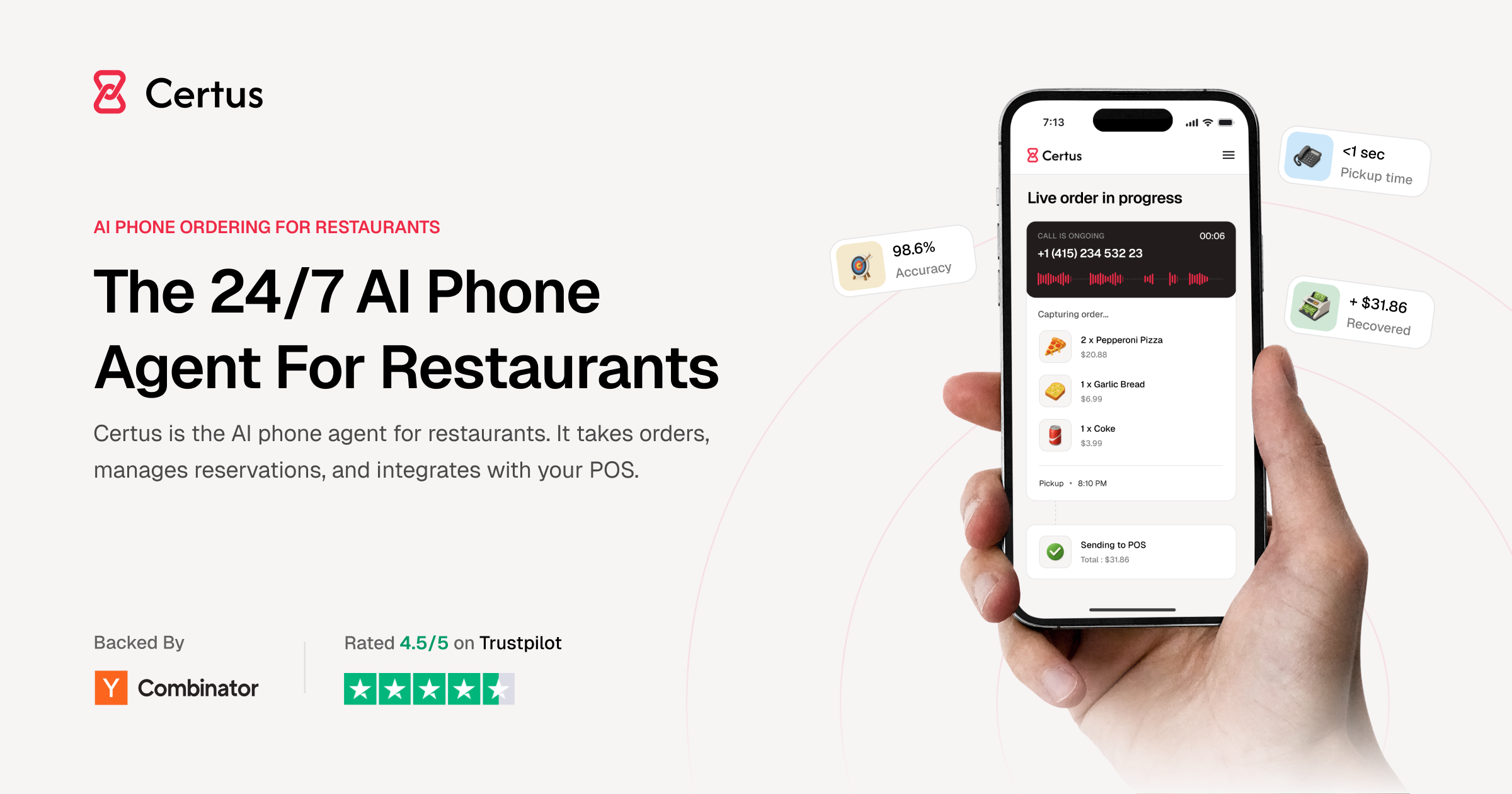 Certus AI — image from the vendor's website