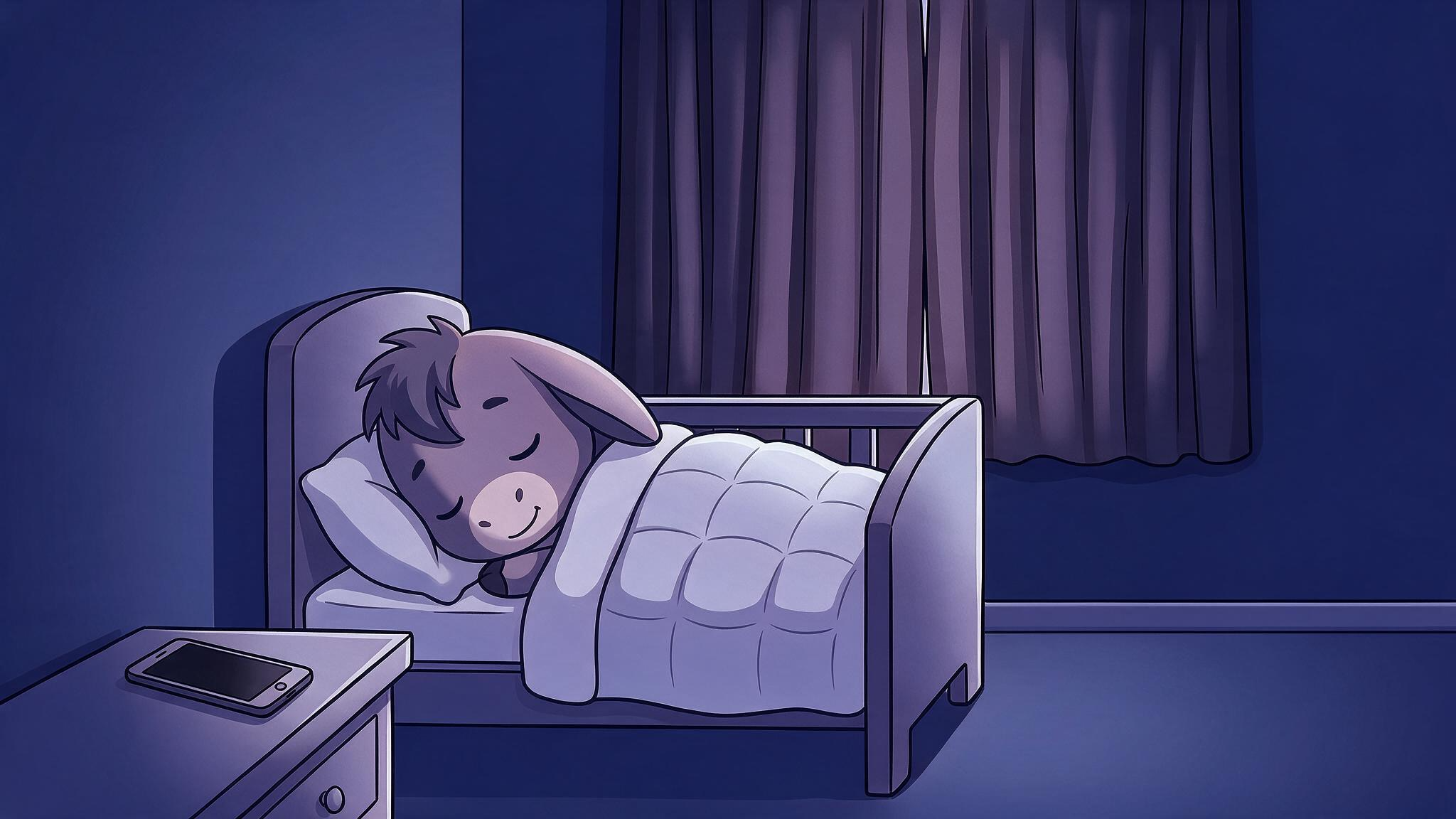Illustration showing how morning and evening light affect sleep
