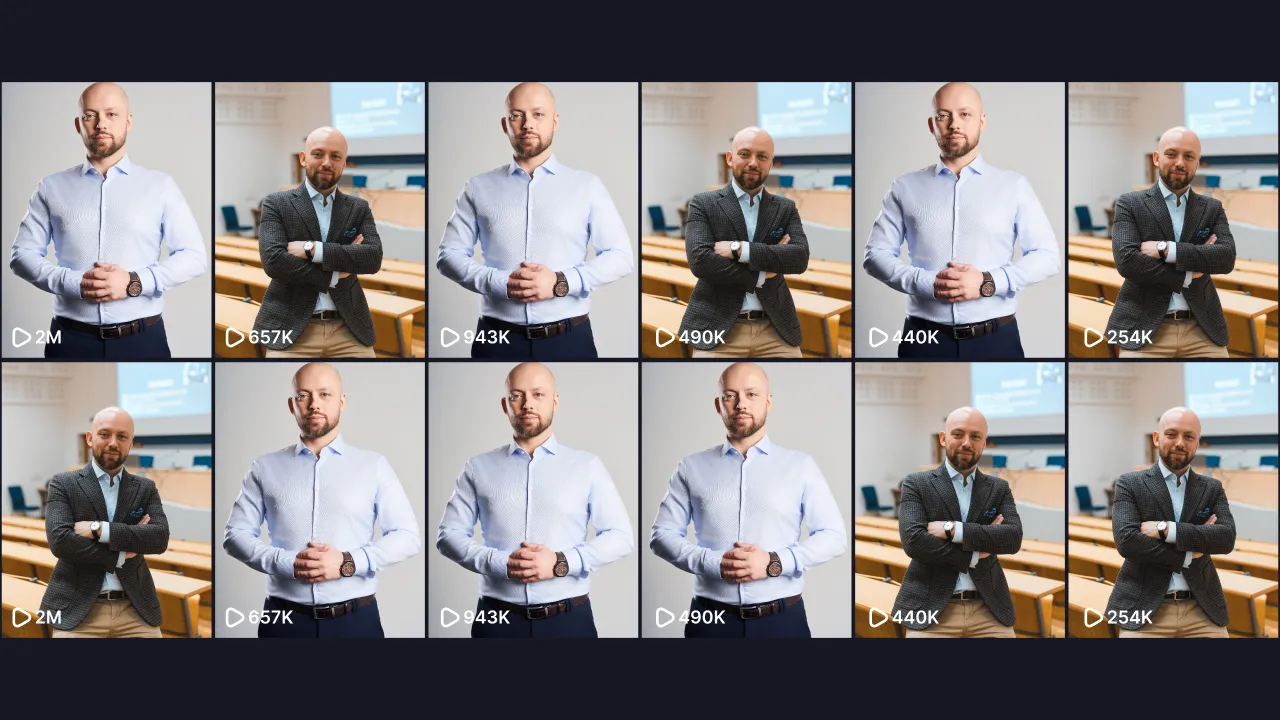 Grafika informacyjna o zasięgach Rafała Żebrowskiego, pokazująca, że jego materiały na temat wizerunku zostały wyświetlone ponad 5 milionów razy.