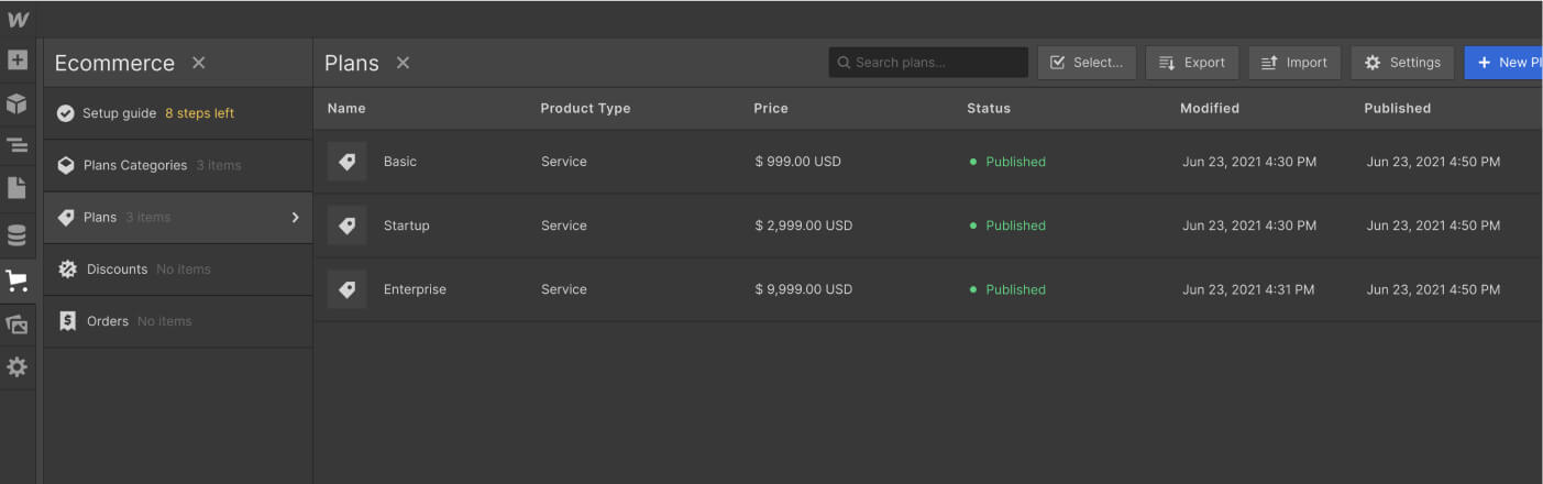 eCommerce Collection - Consulting X Webflow Template