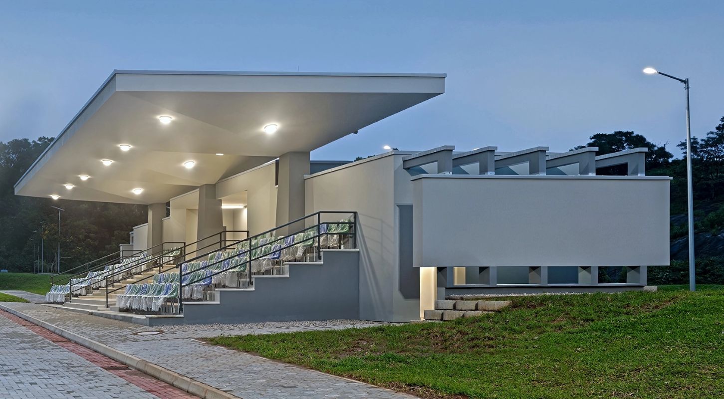 Parade ground designed by Artec Practice Ltd.