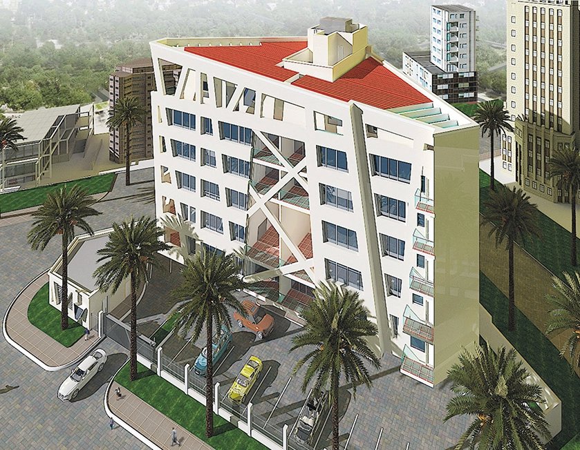 High-end luxury apartment building designed by Artec Practice Ltd.