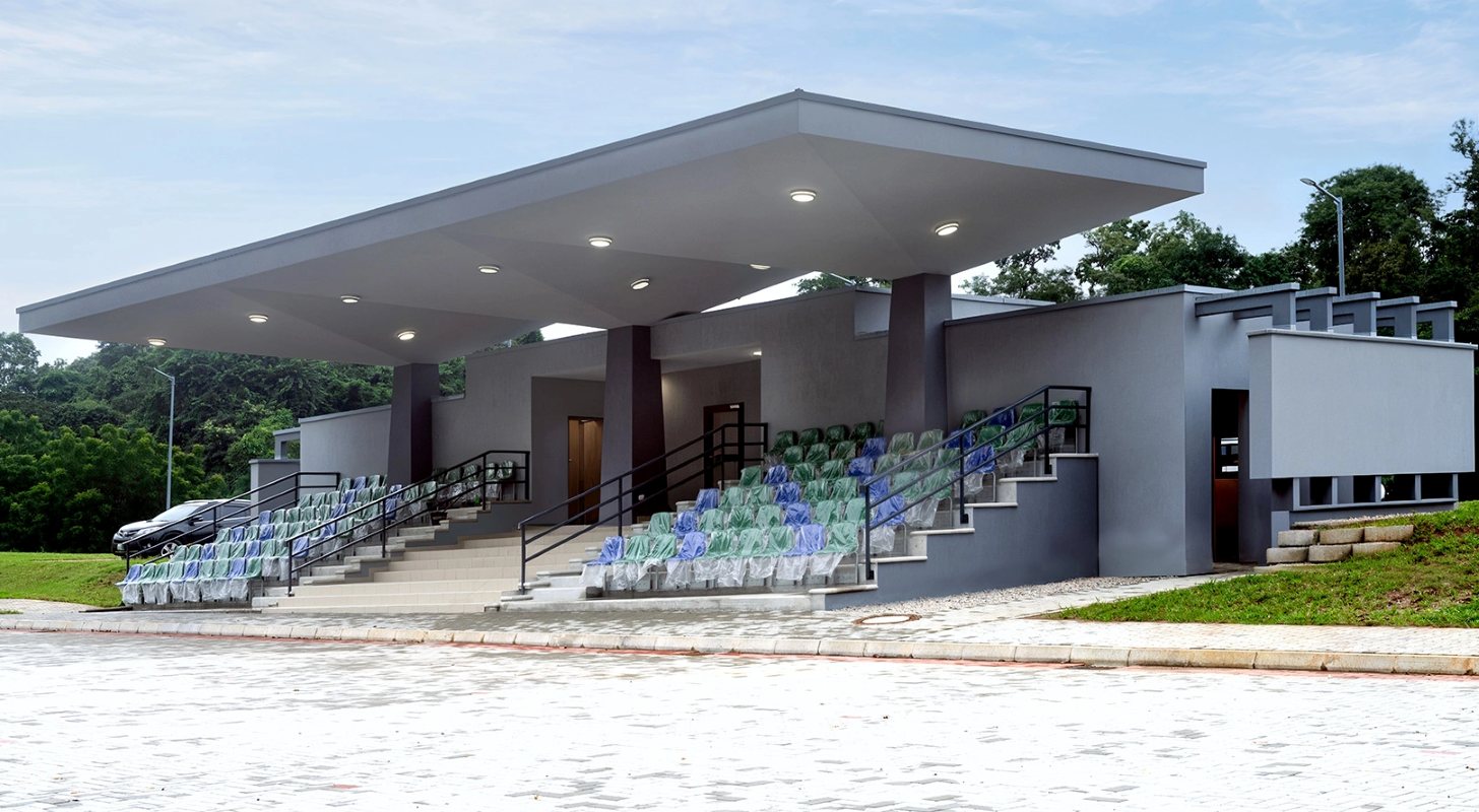 Parade ground designed by Artec Practice Ltd.