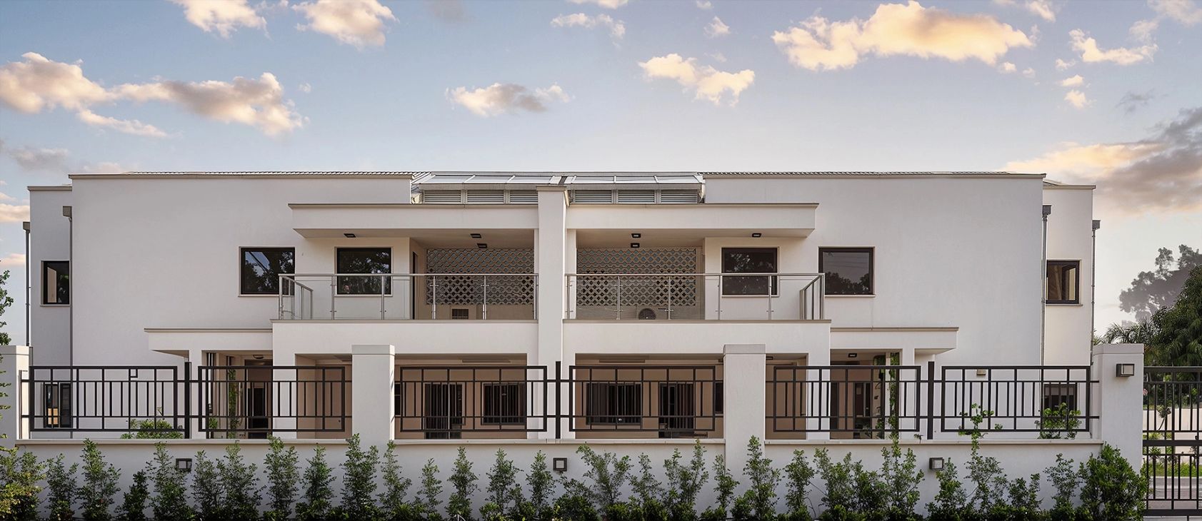 Semi-detached duplex designed by Artec Practice Ltd.