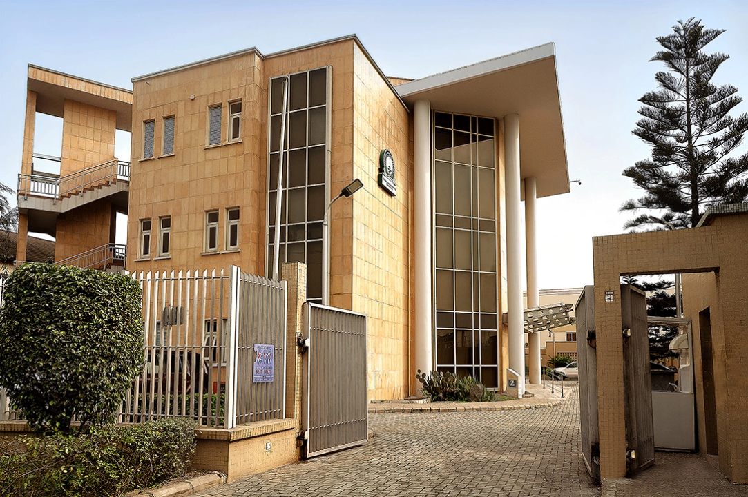 This seven-storey building in Lagos, Nigeria was designed by Artec Practice Ltd.