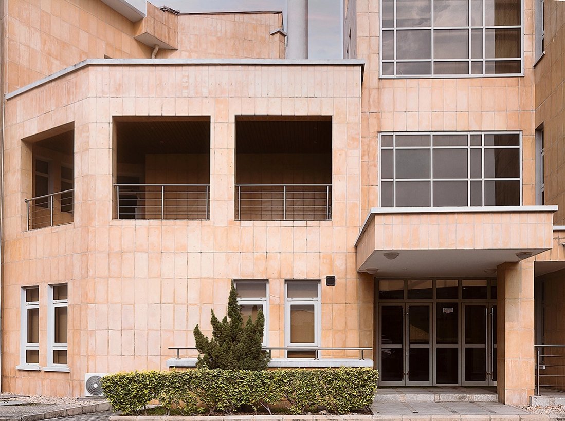 This seven-storey building in Lagos, Nigeria was designed by Artec Practice Ltd.