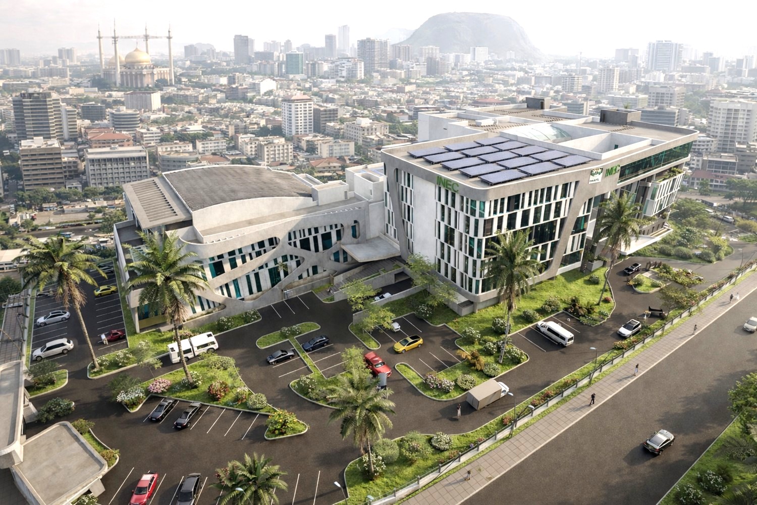 Contemporary civic landmark designed by Artec Practice Ltd.