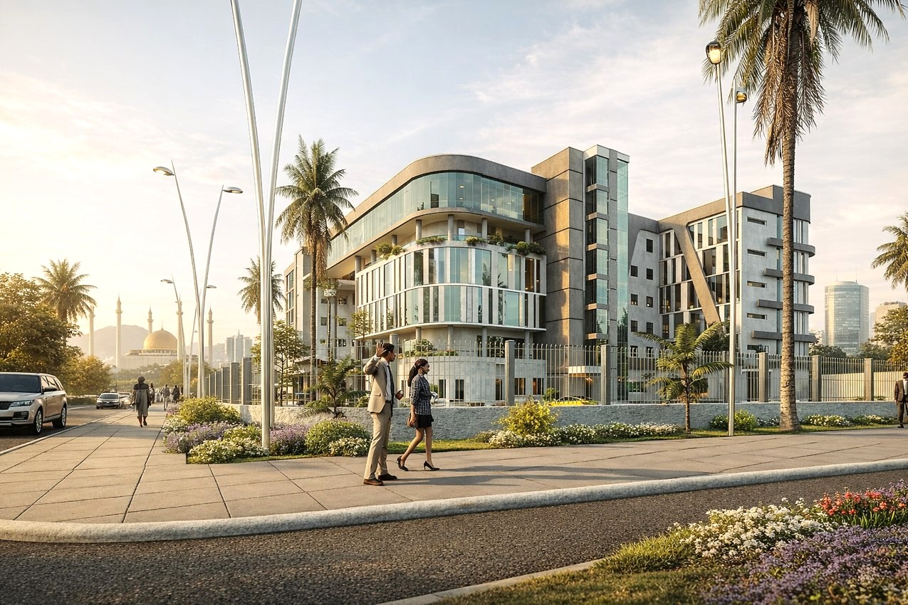 Contemporary civic landmark designed by Artec Practice Ltd.