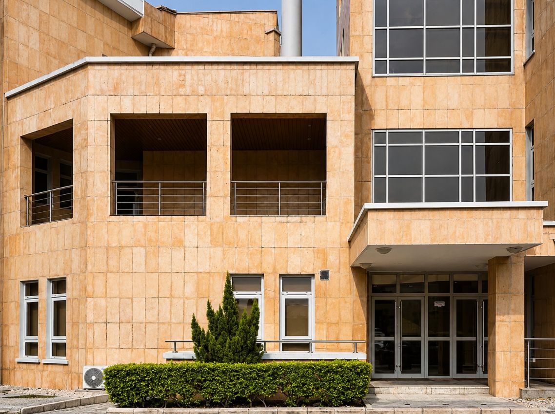 This seven-storey building in Lagos, Nigeria was designed by Artec Practice Ltd.