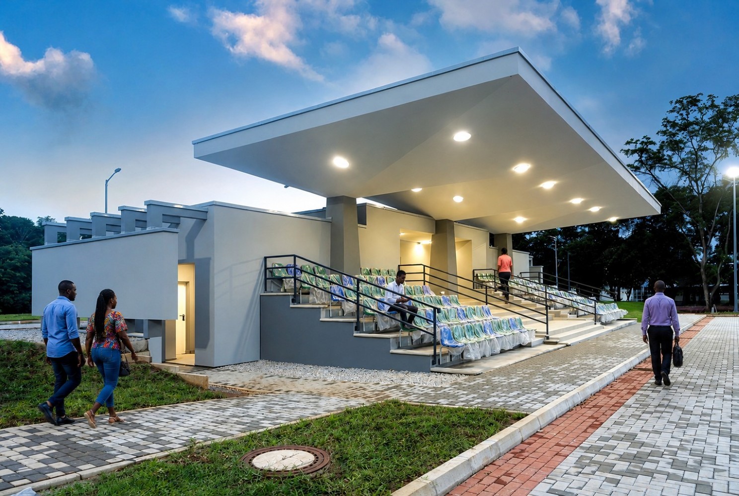 Parade ground designed by Artec Practice Ltd.