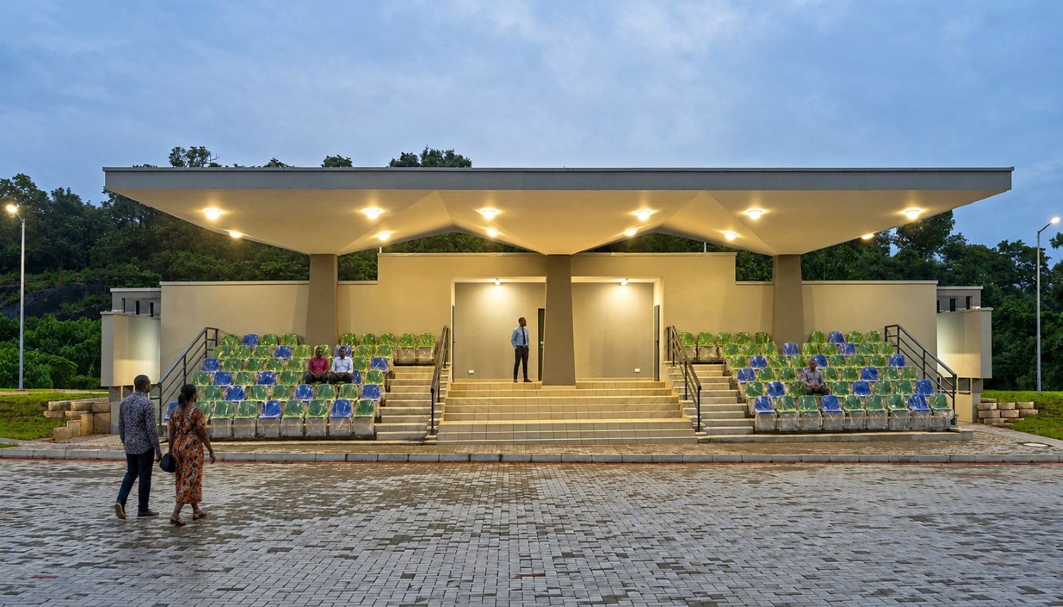 Parade ground designed by Artec Practice Ltd.