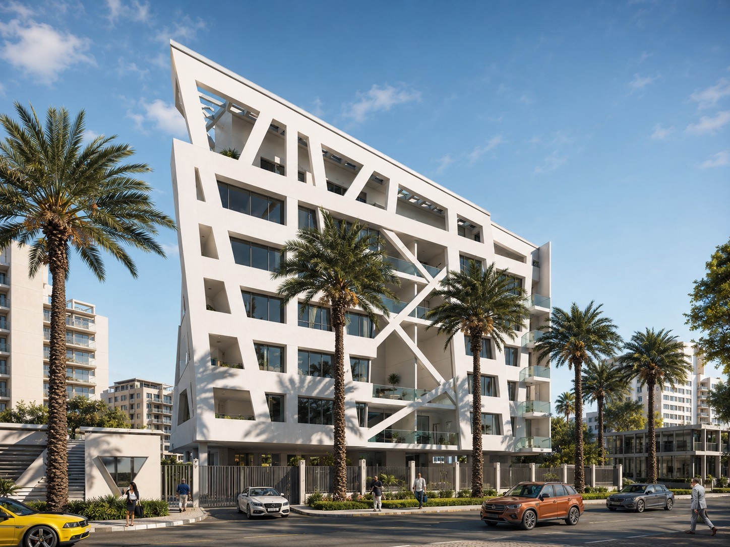 High-end luxury apartment building designed by Artec Practice Ltd.