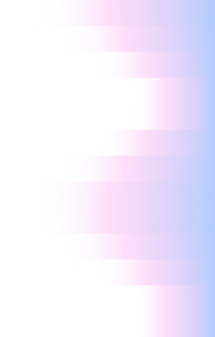 Vertical gradient bars transitioning from pink and purple on the left to blue on the right, staggered in stepped pattern on a black background.