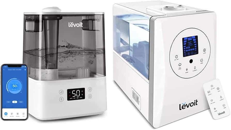 Amazon.com: LEVOIT Humidifiers for Bedroom Large Room Home, Gray ...