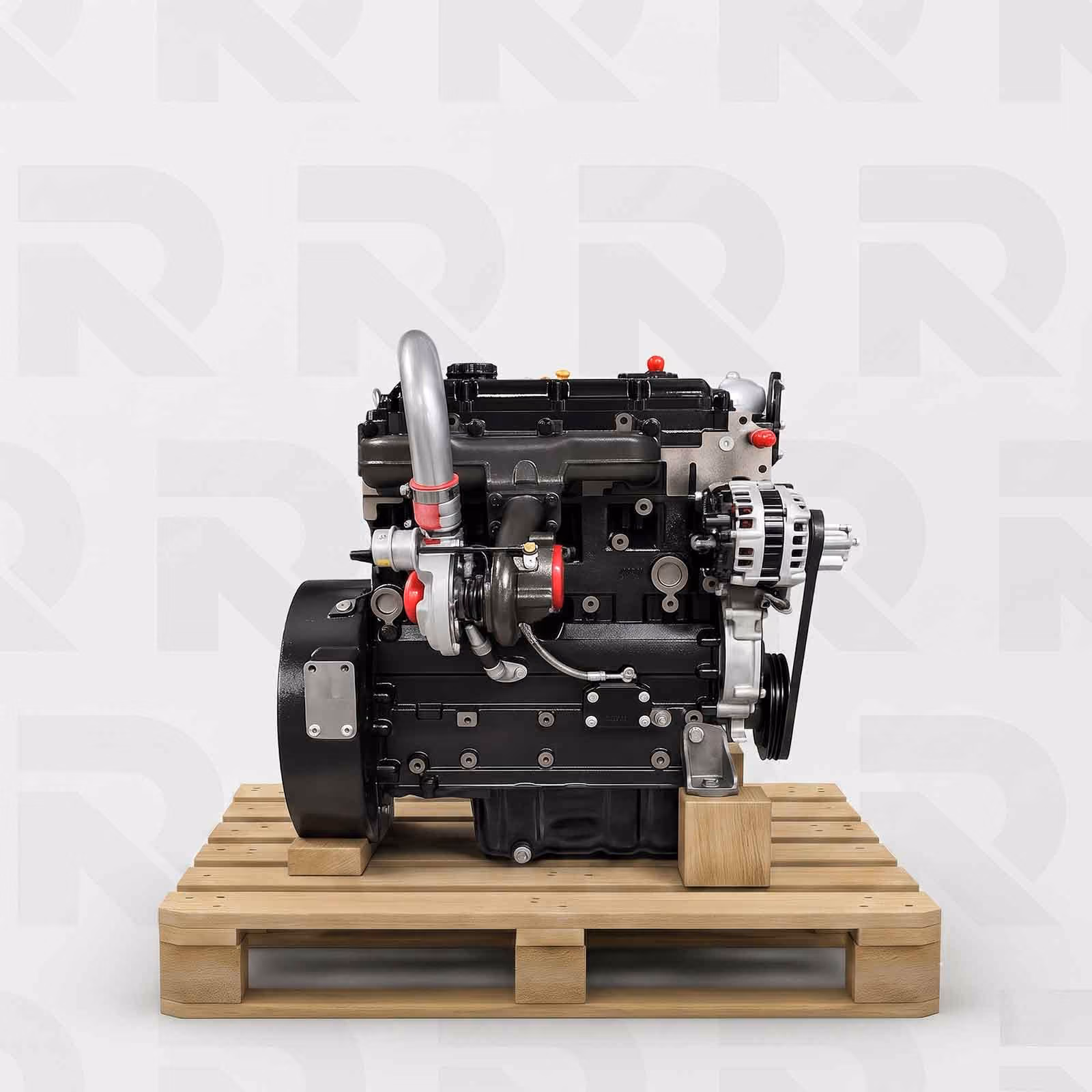 Moteur Perkins 1104D-44T NL - côté échappement
