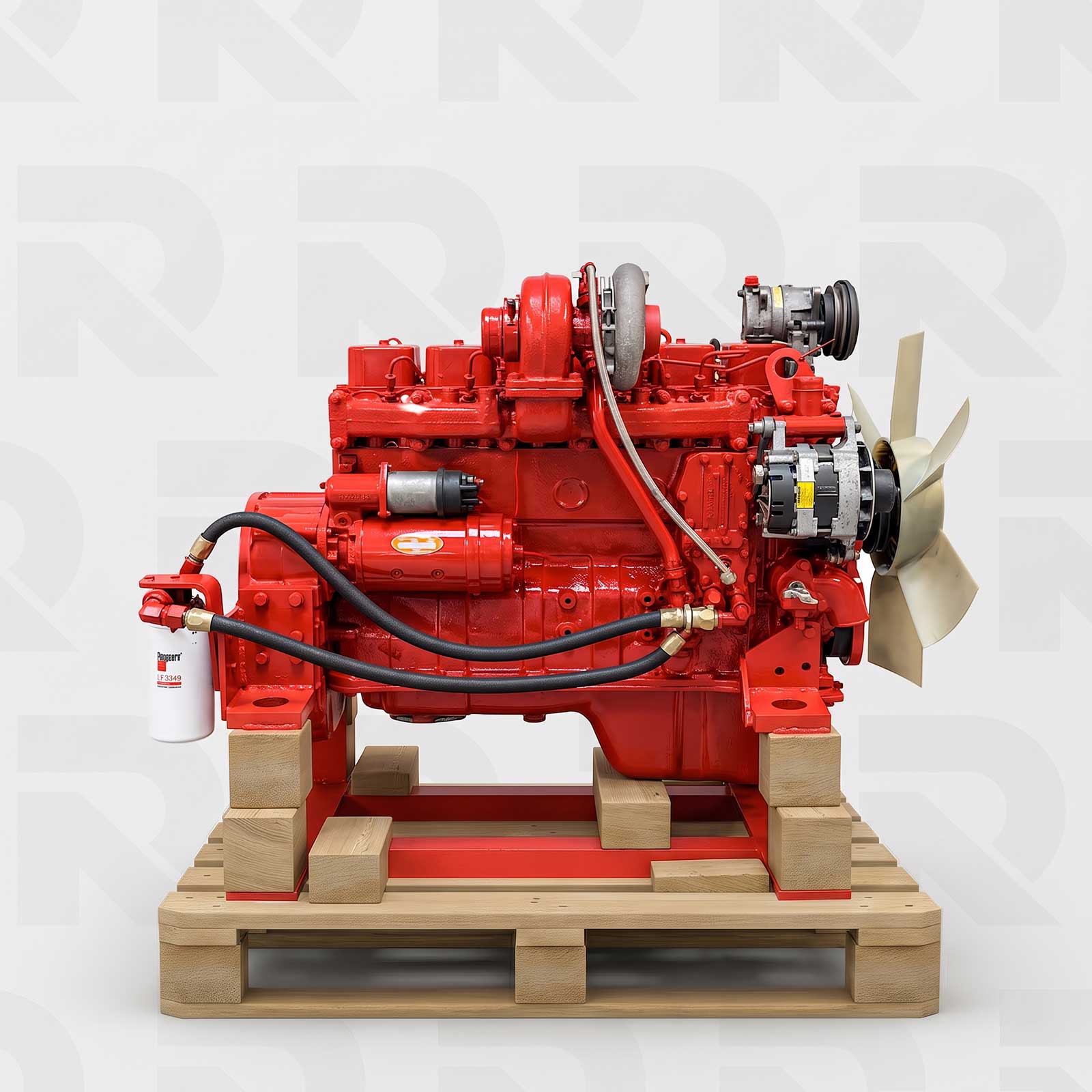 Moteur Cummins 6BT5.9-C Occasion - côté échappement