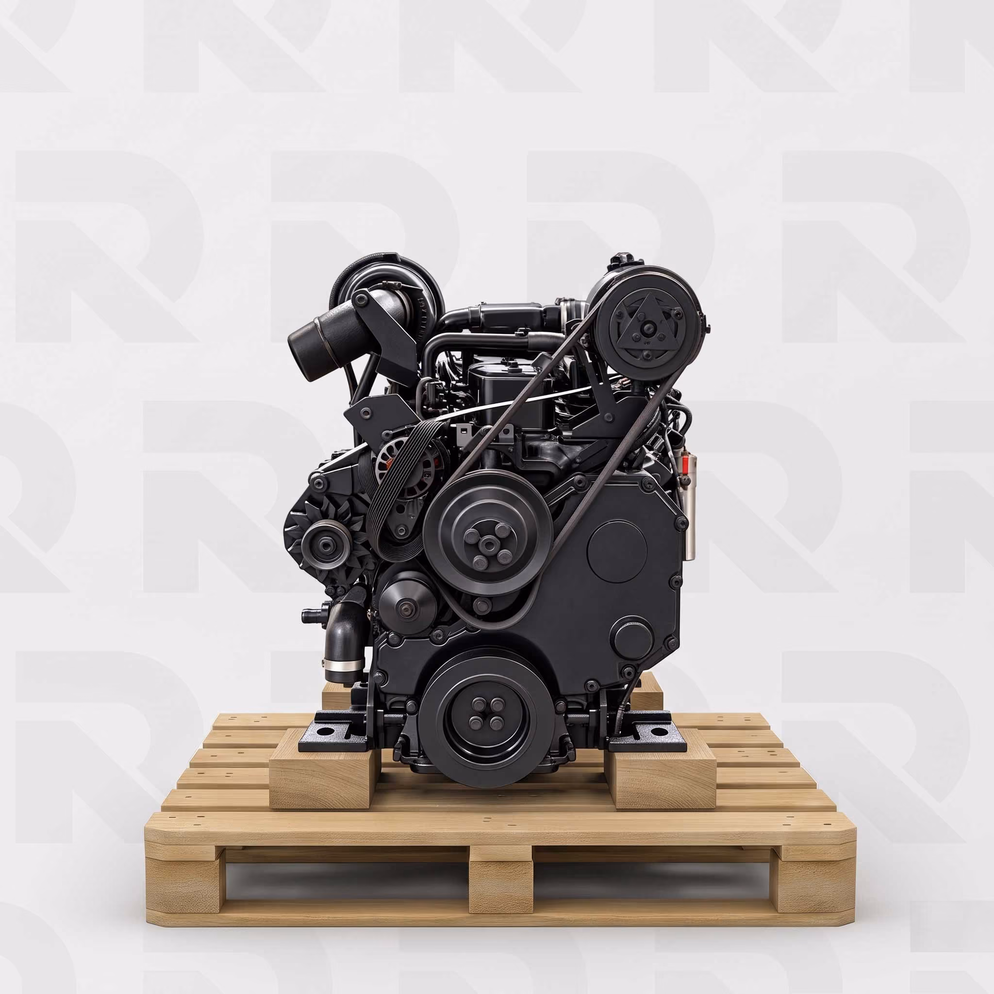 Moteur Cummins 6TA590 Occasion - côté distribution