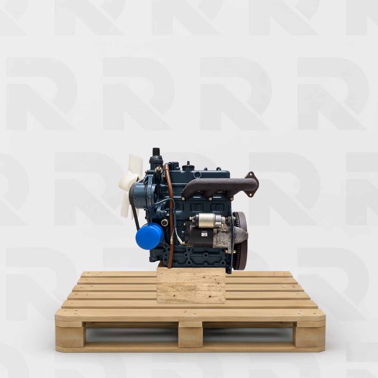 Moteur Kubota D722 Occasion - côté échappement