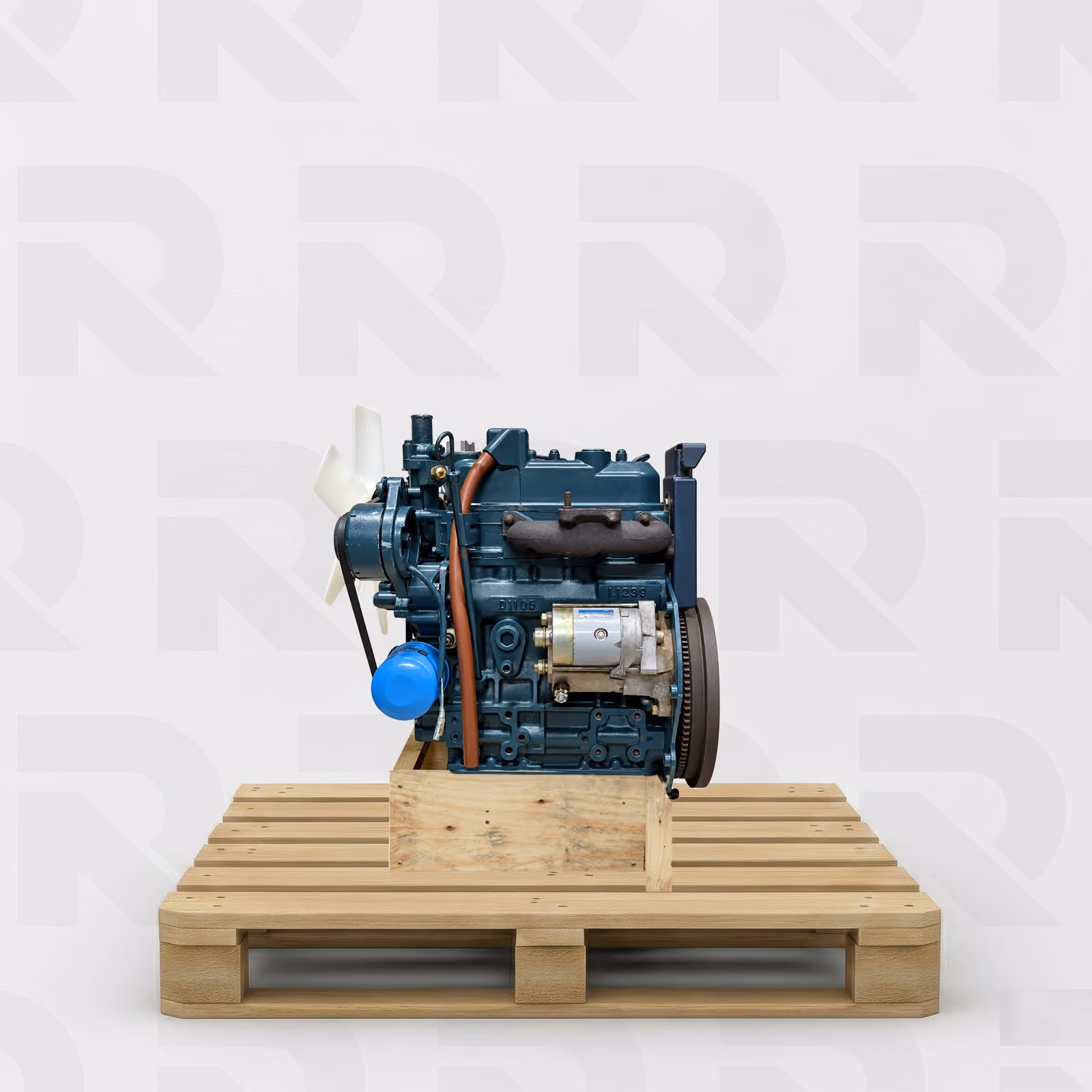 Moteur Kubota D1105 Occasion - côté échappement