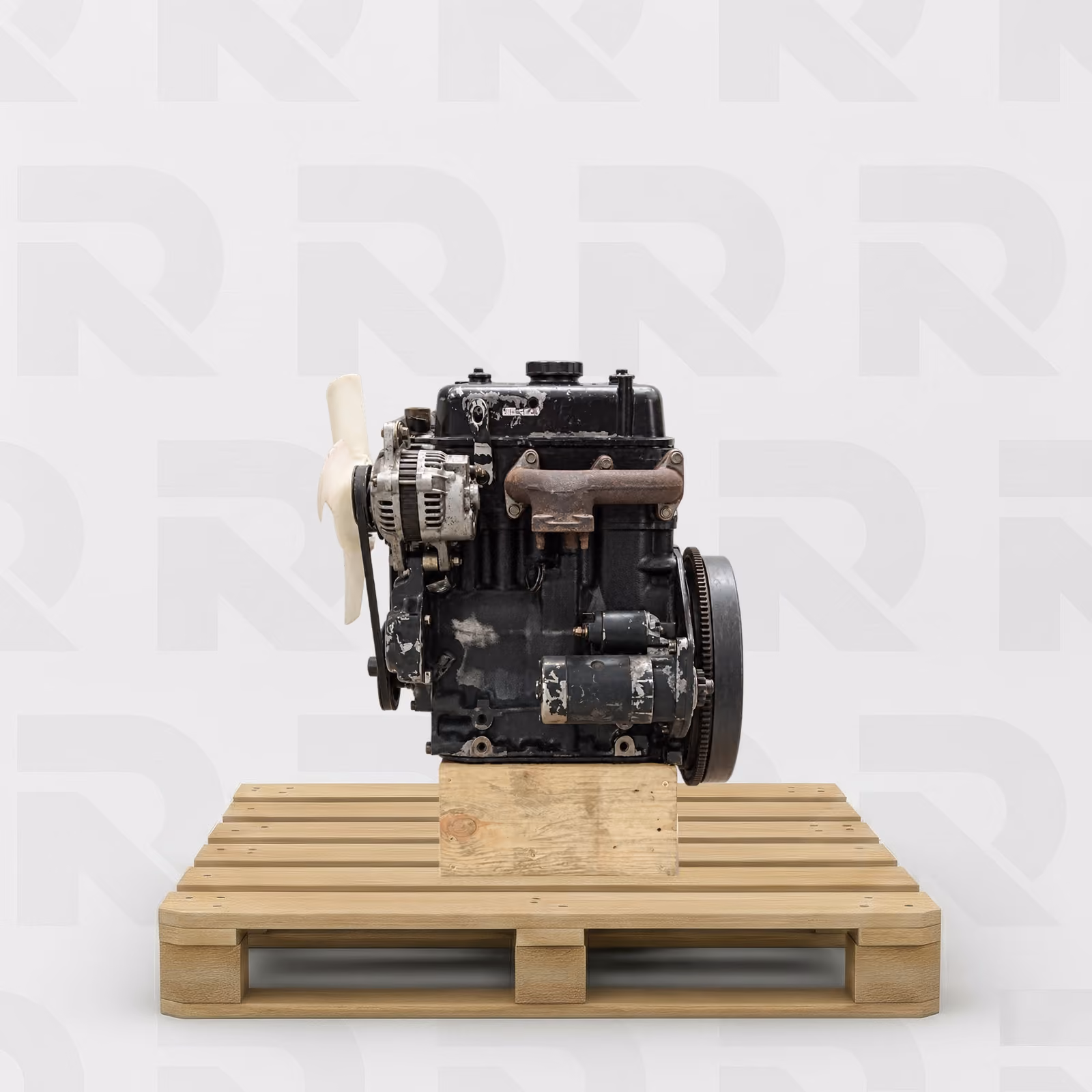 Moteur Mitsubishi K3E Occasion - côté échappement