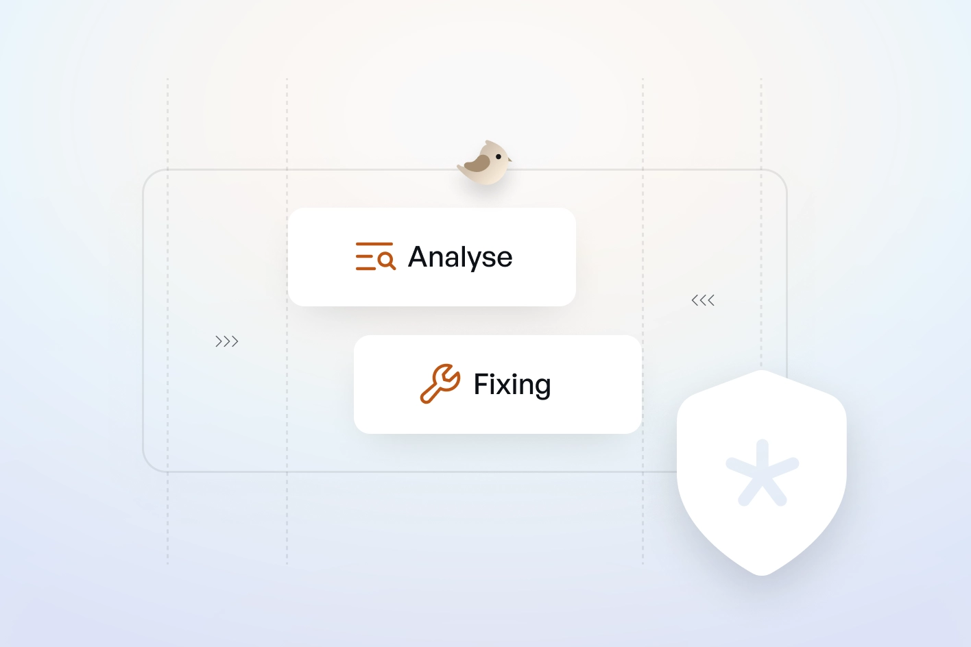 Shorebird workflow for analyzing and fixing app bugs with security protection

