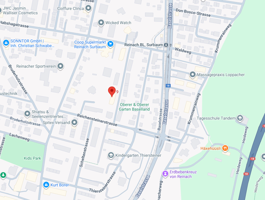 Passwangstrasse Screenshot von Google Maps