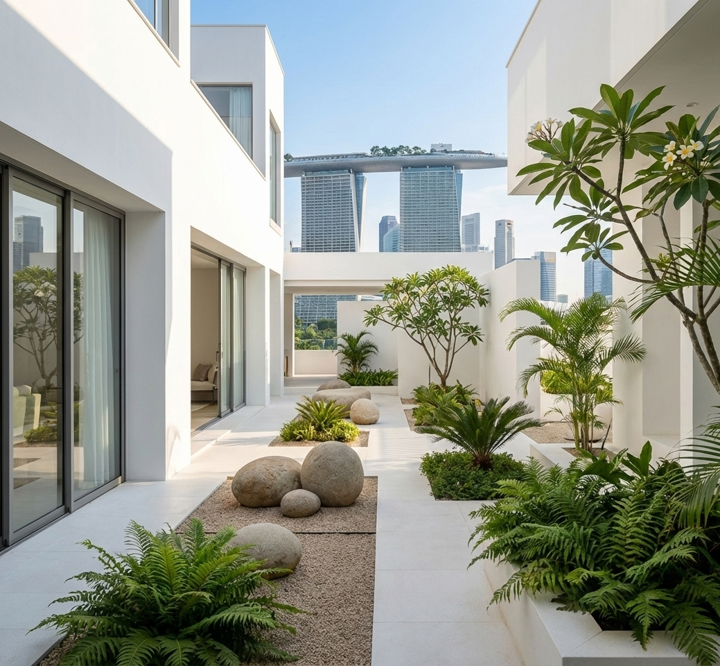 [background image] of downtown area (for a roofing contractor)