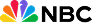 NBC logo with multicolor peacock feathers in blue, yellow, orange, red, purple, green.