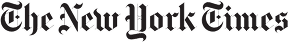 The New York Times wordmark logo in blackletter font.