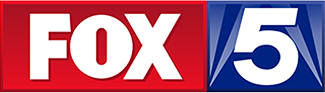 FOX 5 TV channel logo with red and blue backgrounds.