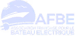 Logo AFBE avec texte Association Française pour le Bateau Electrique