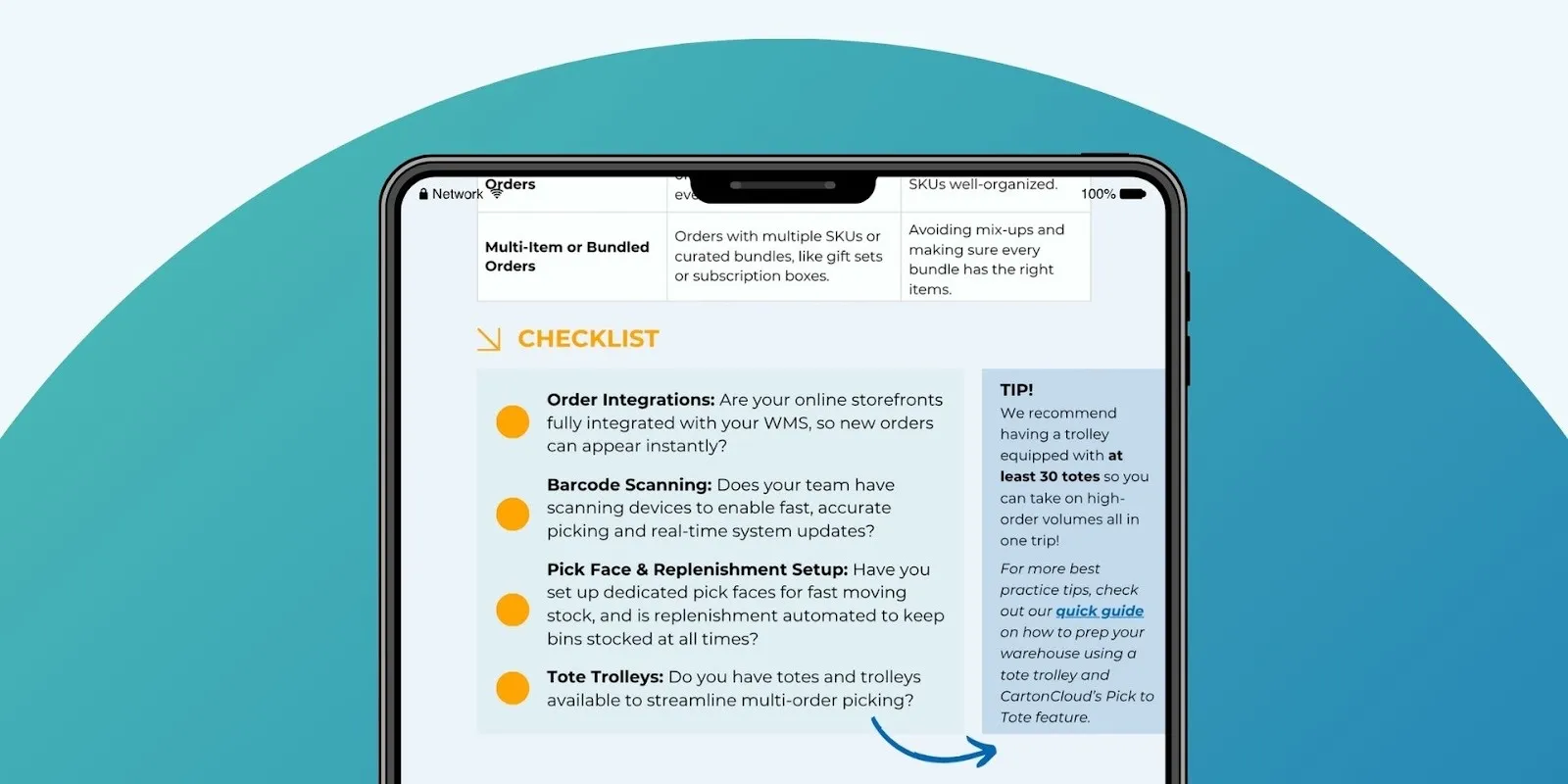 E-commerce warehouse setup guide for 3PLs — learn how to use CartonCloud WMS to run bulk B2B and e-com fulfillment from one platform. Download The Smooth Operators Playbook to learn more.