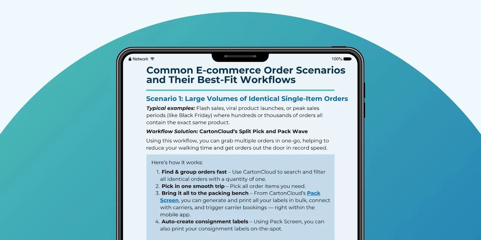 E-commerce pick and pack workflows for 3PLs — explore CartonCloud’s Pick to Tote and Pack Screen features. Download The Smooth Operators Playbook to learn more.