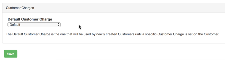 default customer charges