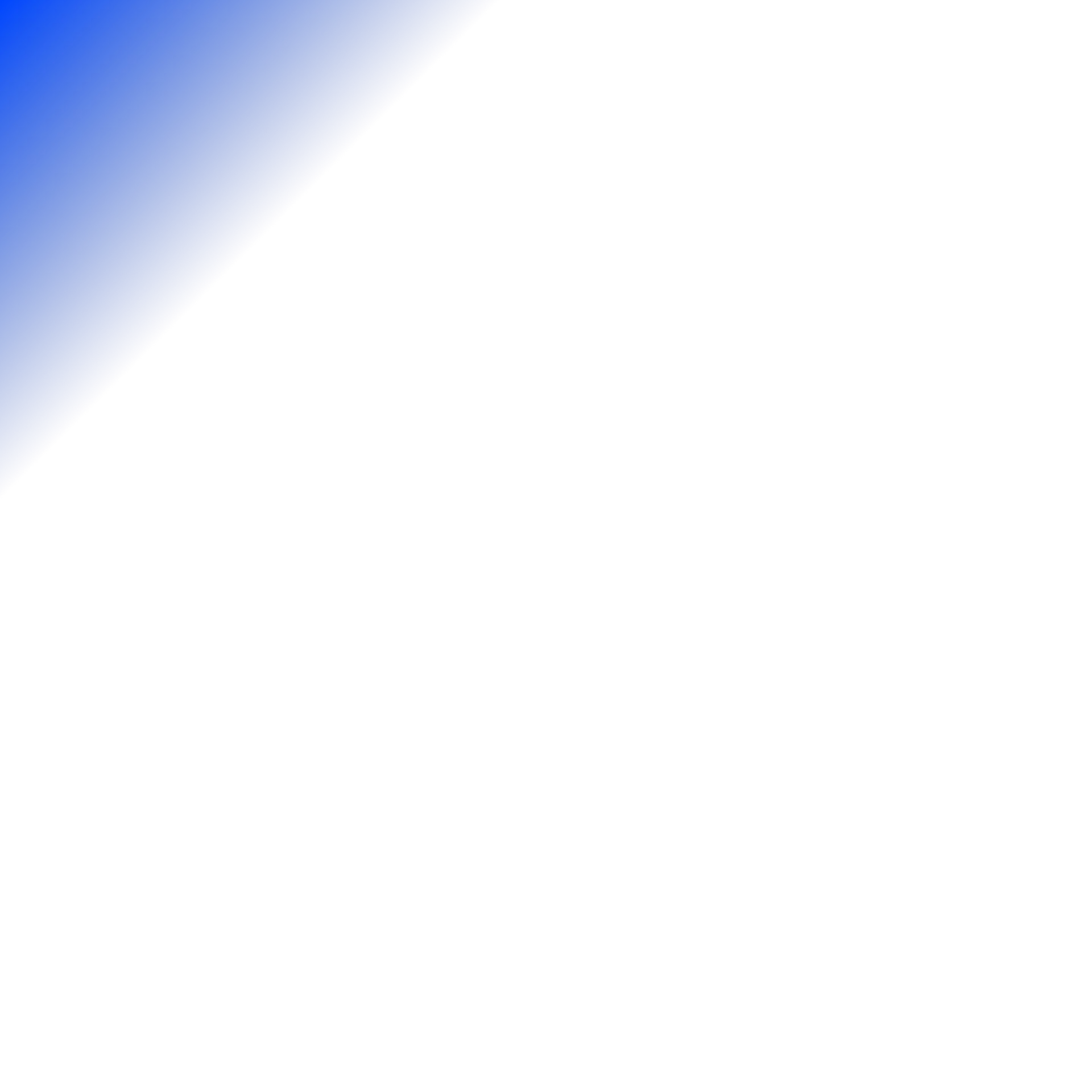 Blue gradient triangular overlay on a transparent background.