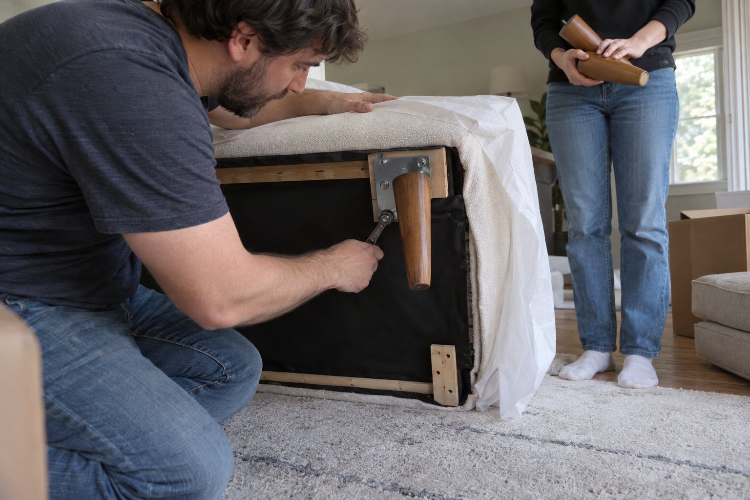 How To Take Apart A Sofa For Moving