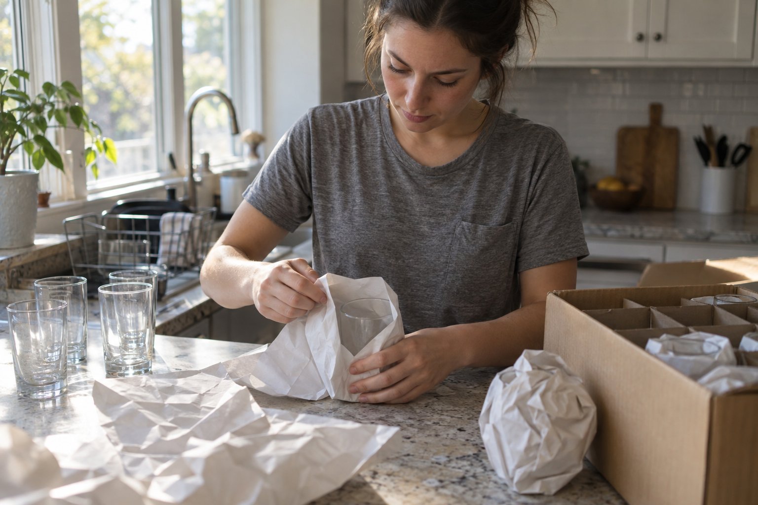 How To Pack Glasses For Moving