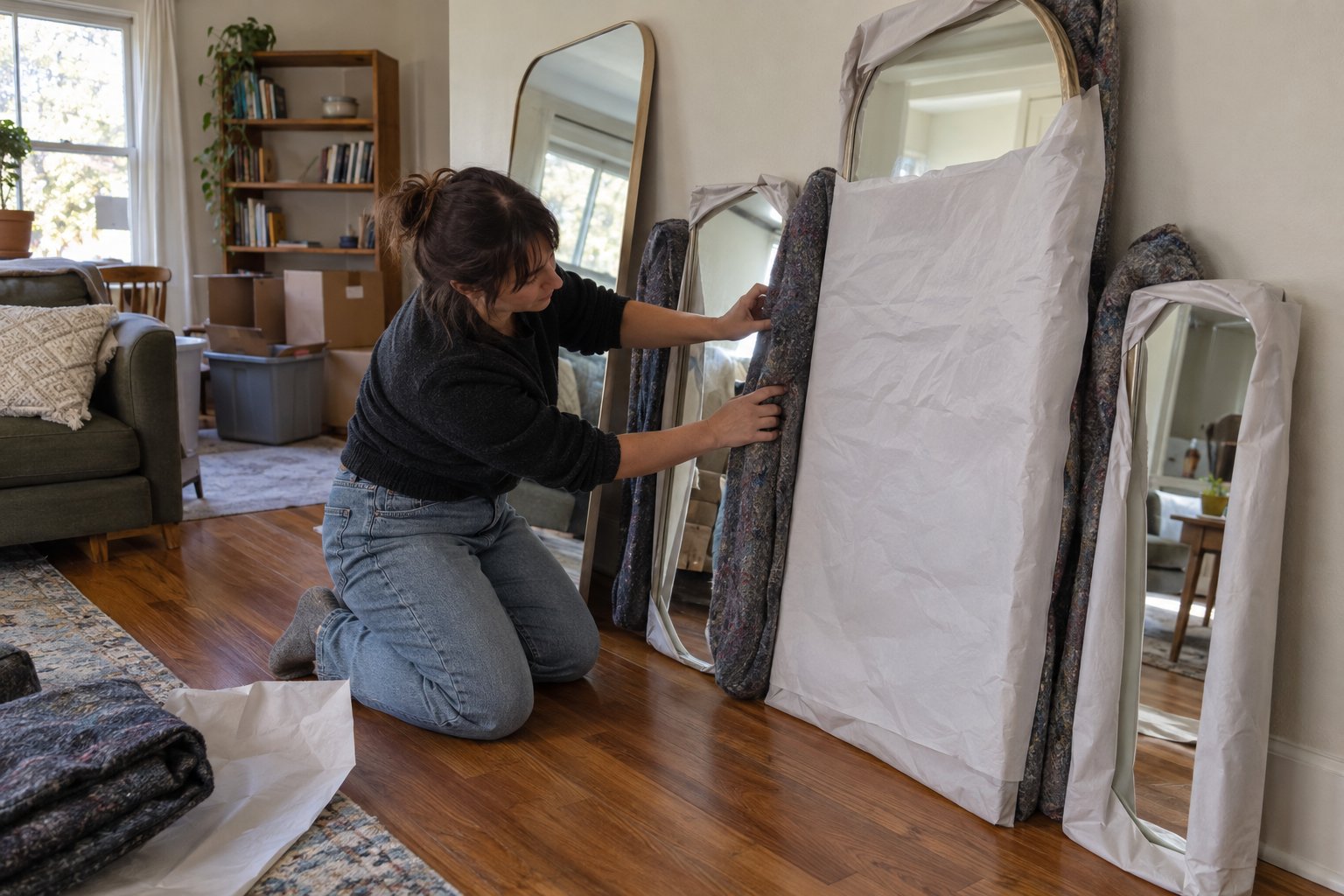 How To Move Multiple Wall Mirrors
