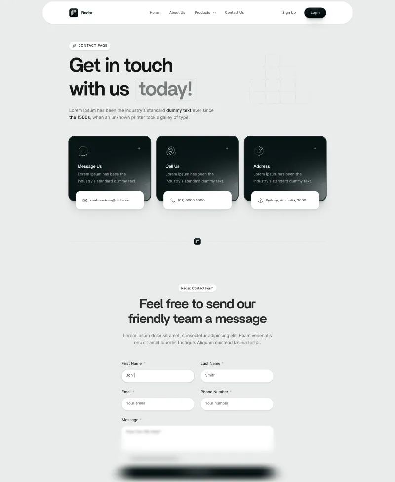 Contact overview image.