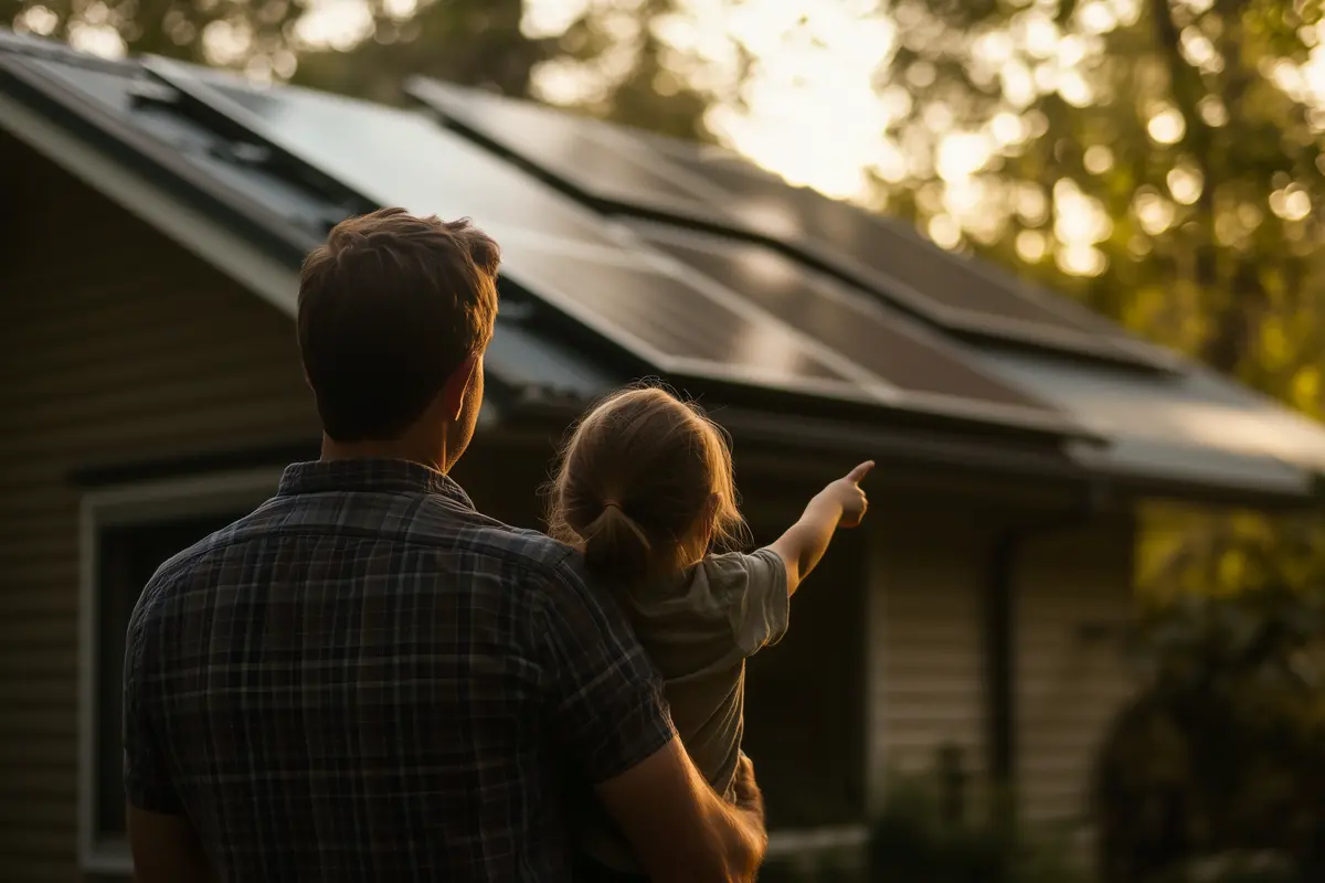 Solar Panel on White Background