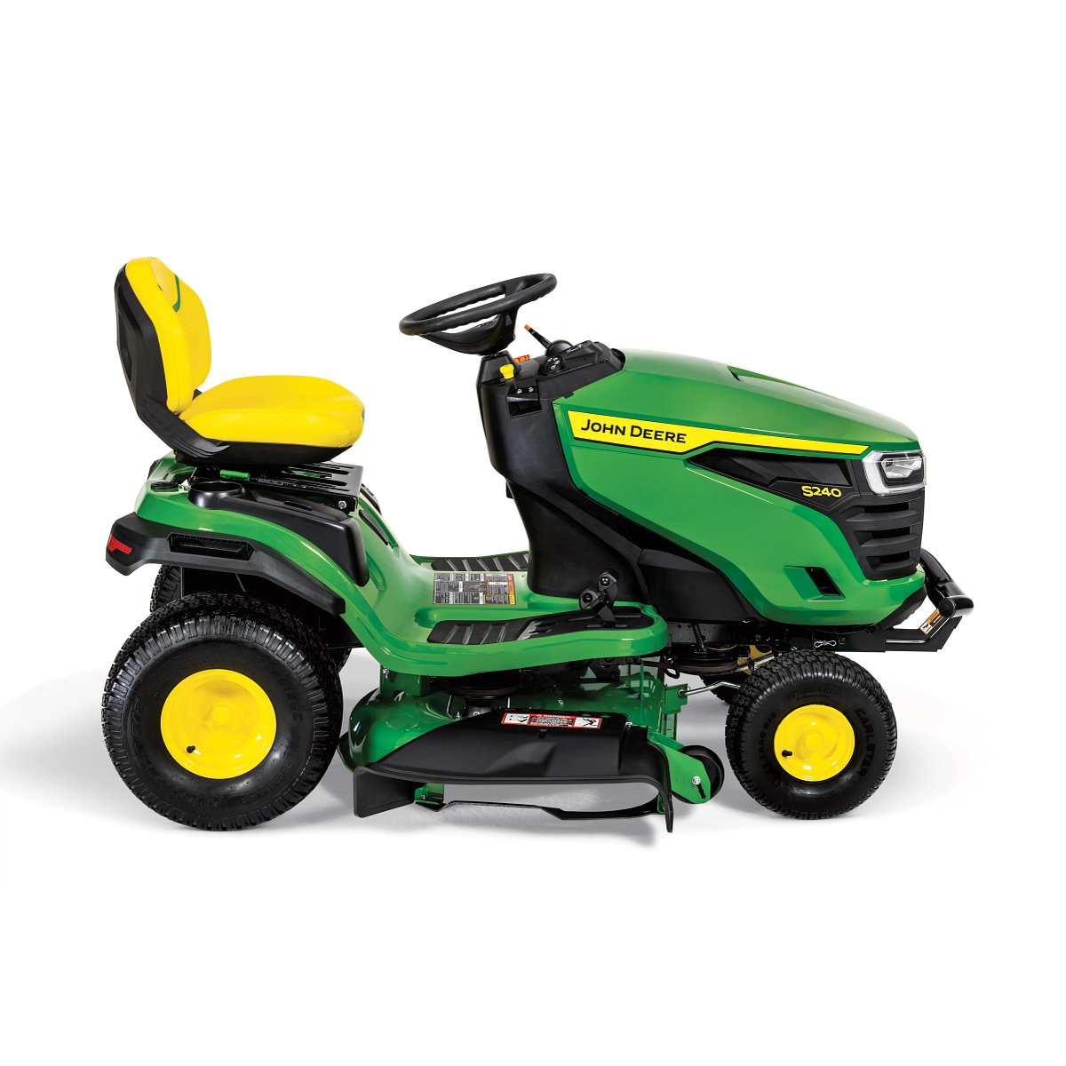 Studio side right view of an S240 Lawn Tractor