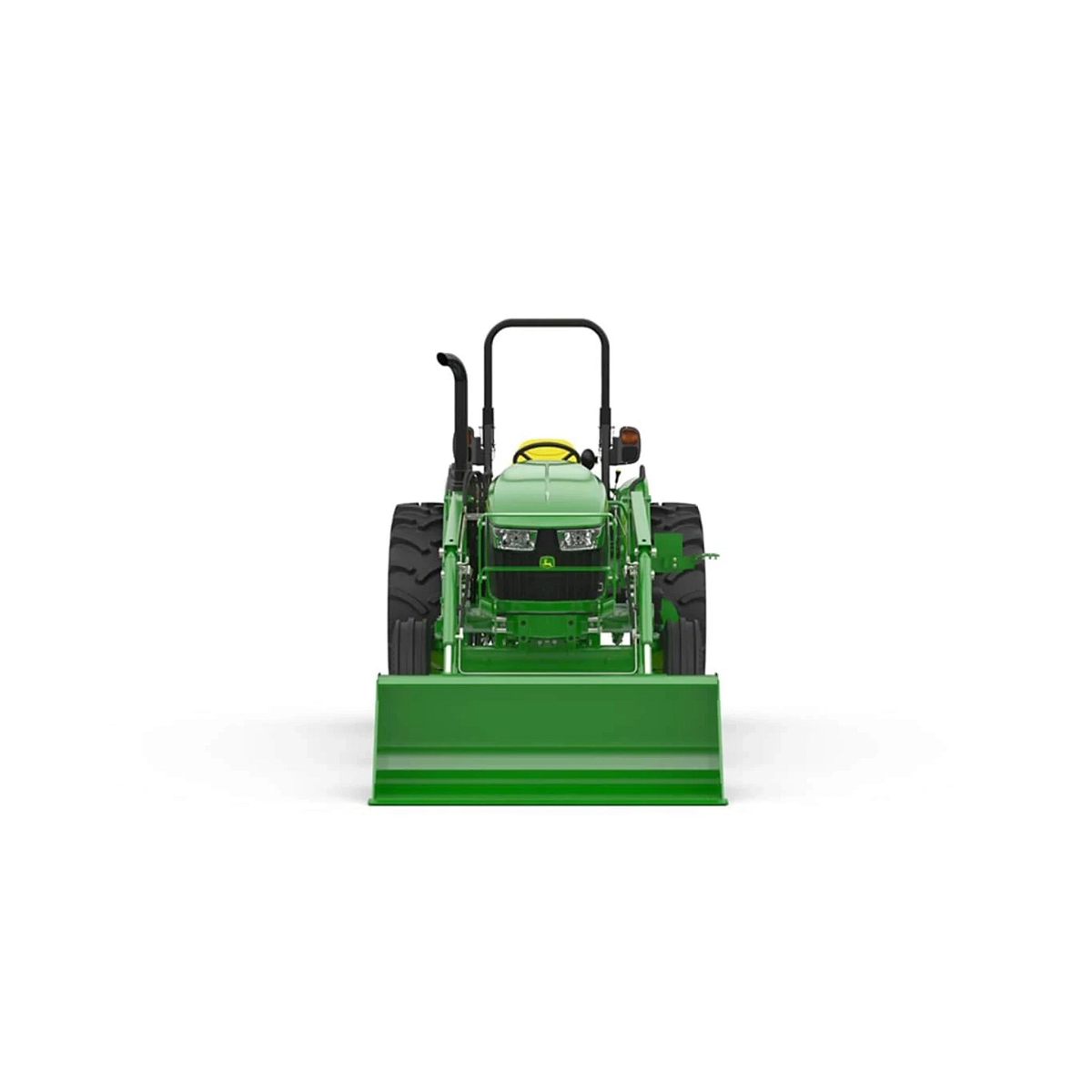 Studio image with a front view of a 500E Utility Loader