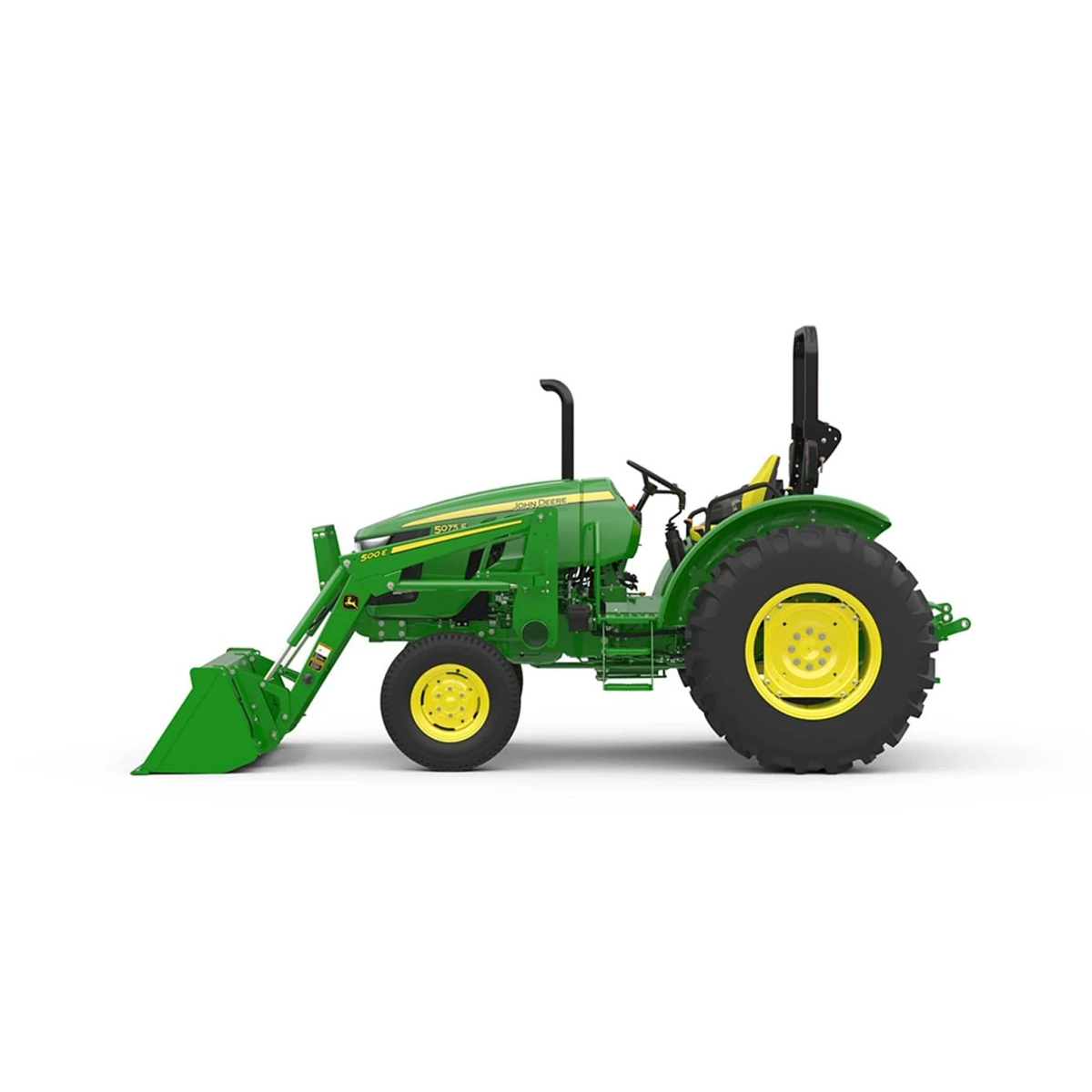Studio image with a left view of a 500E Utility Loader