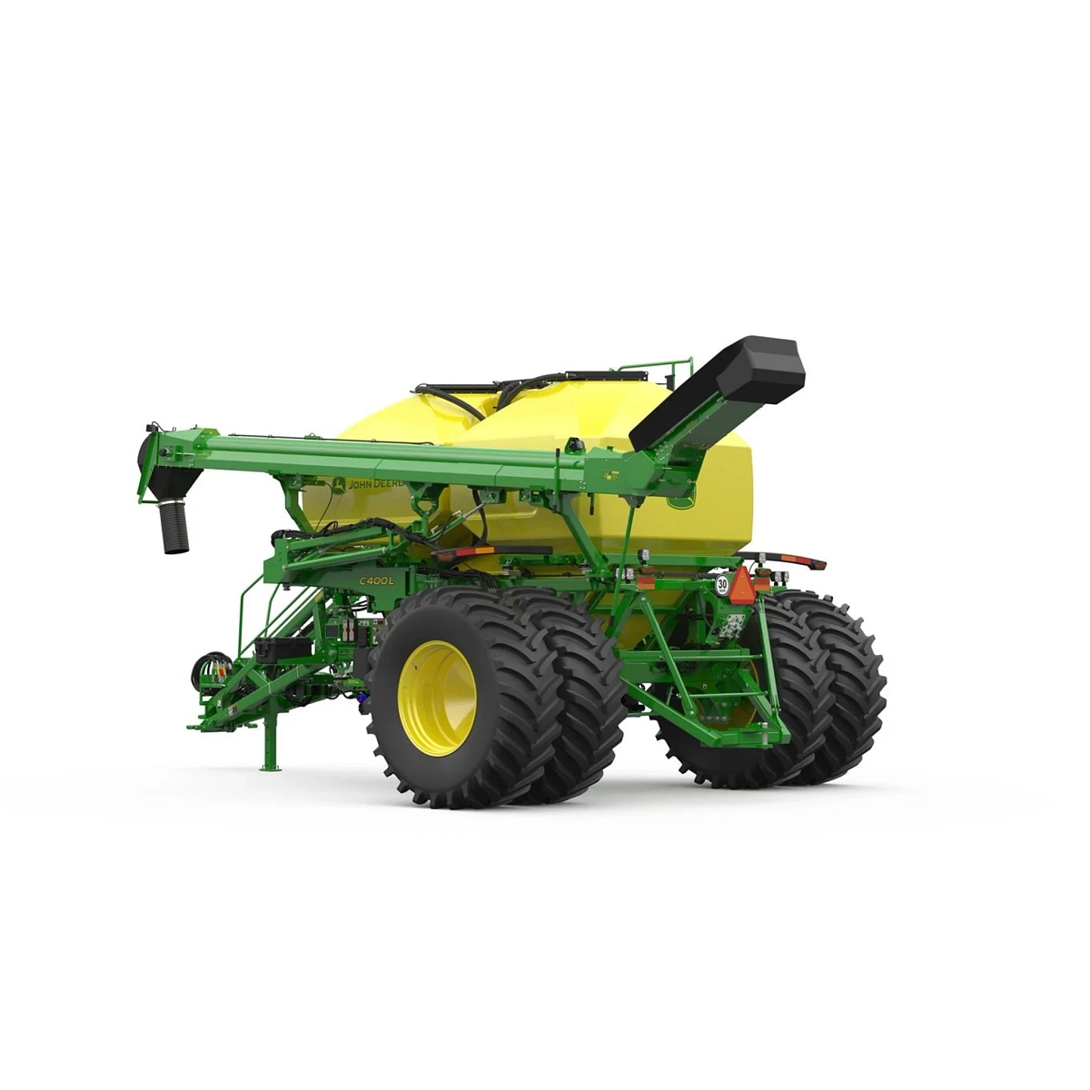 Studio image with a rear view of Seeding Equipment C400L Leading Air Cart