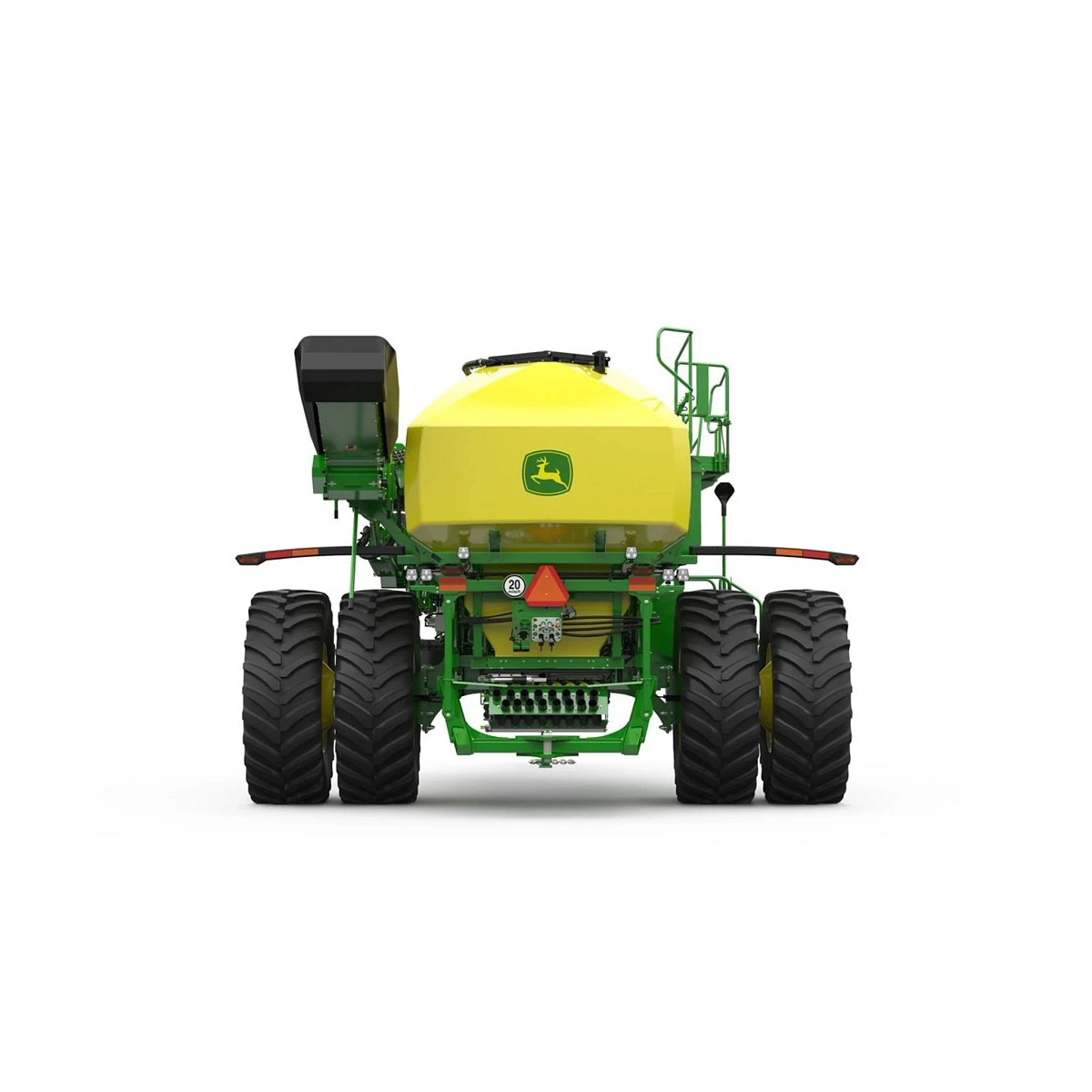 Studio image with a rear view of Seeding Equipment C550L Leading Air Cart
