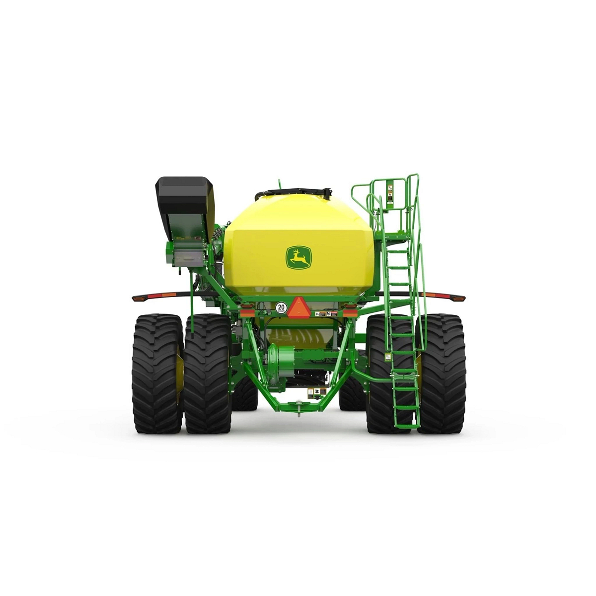 Studio image with a rear view of Seeding Equipment C350T Trailing Air Cart