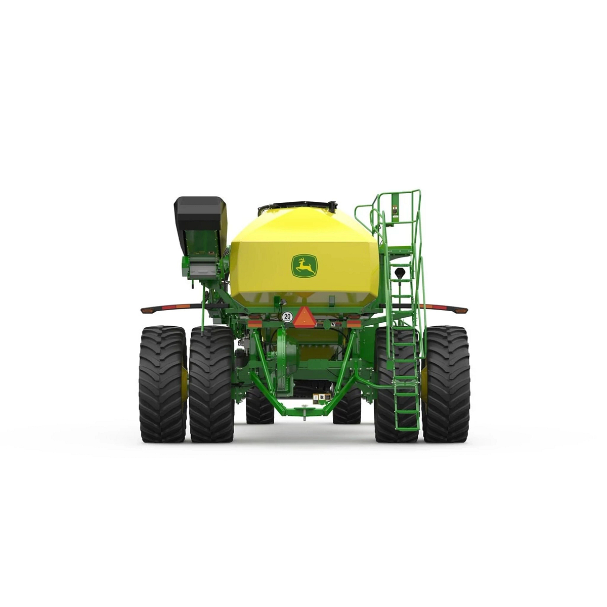 Studio image with a rear view of Seeding Equipment C550T Trailing Air Cart