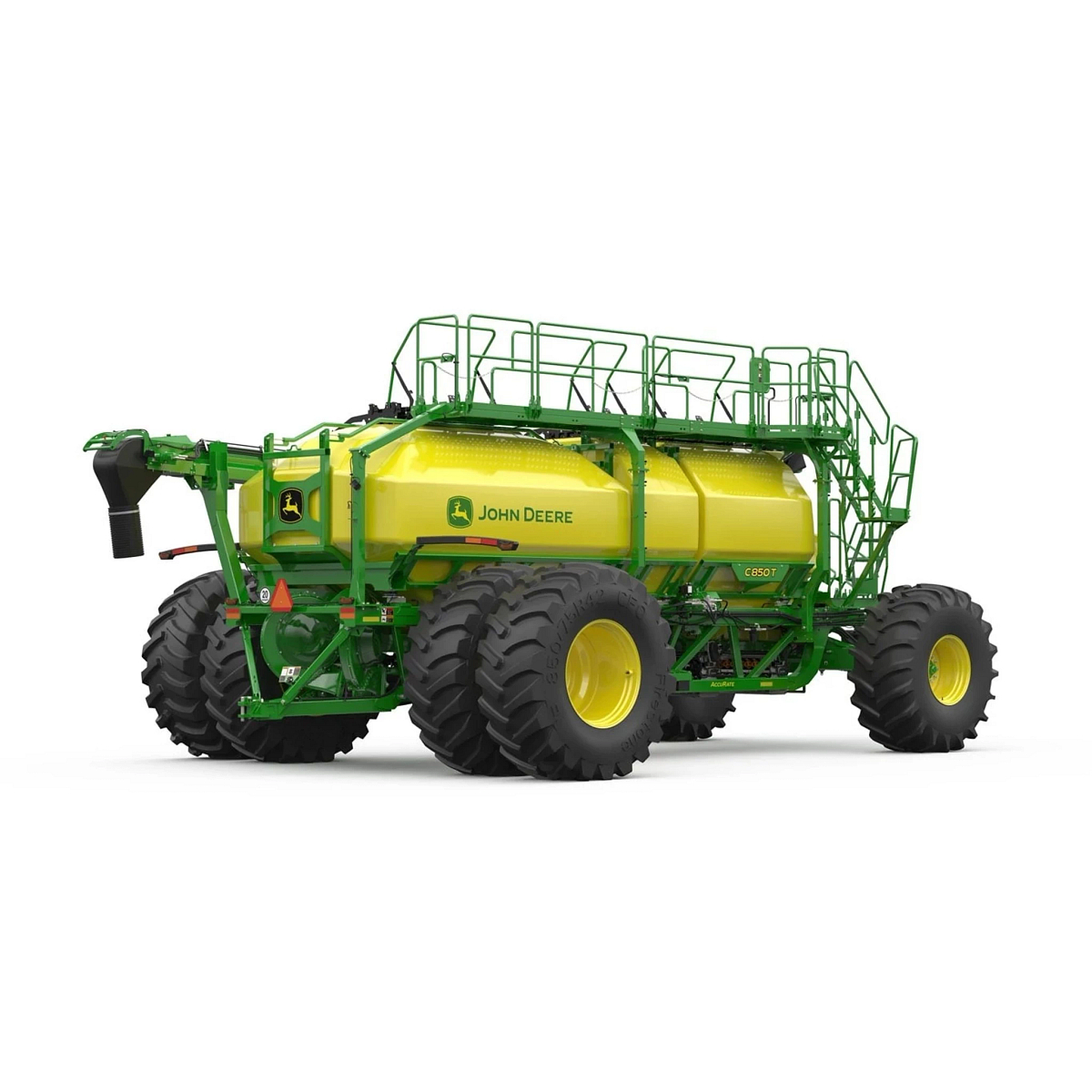 Studio image with a rear view of Seeding Equipment C850T Trailing Air Cart