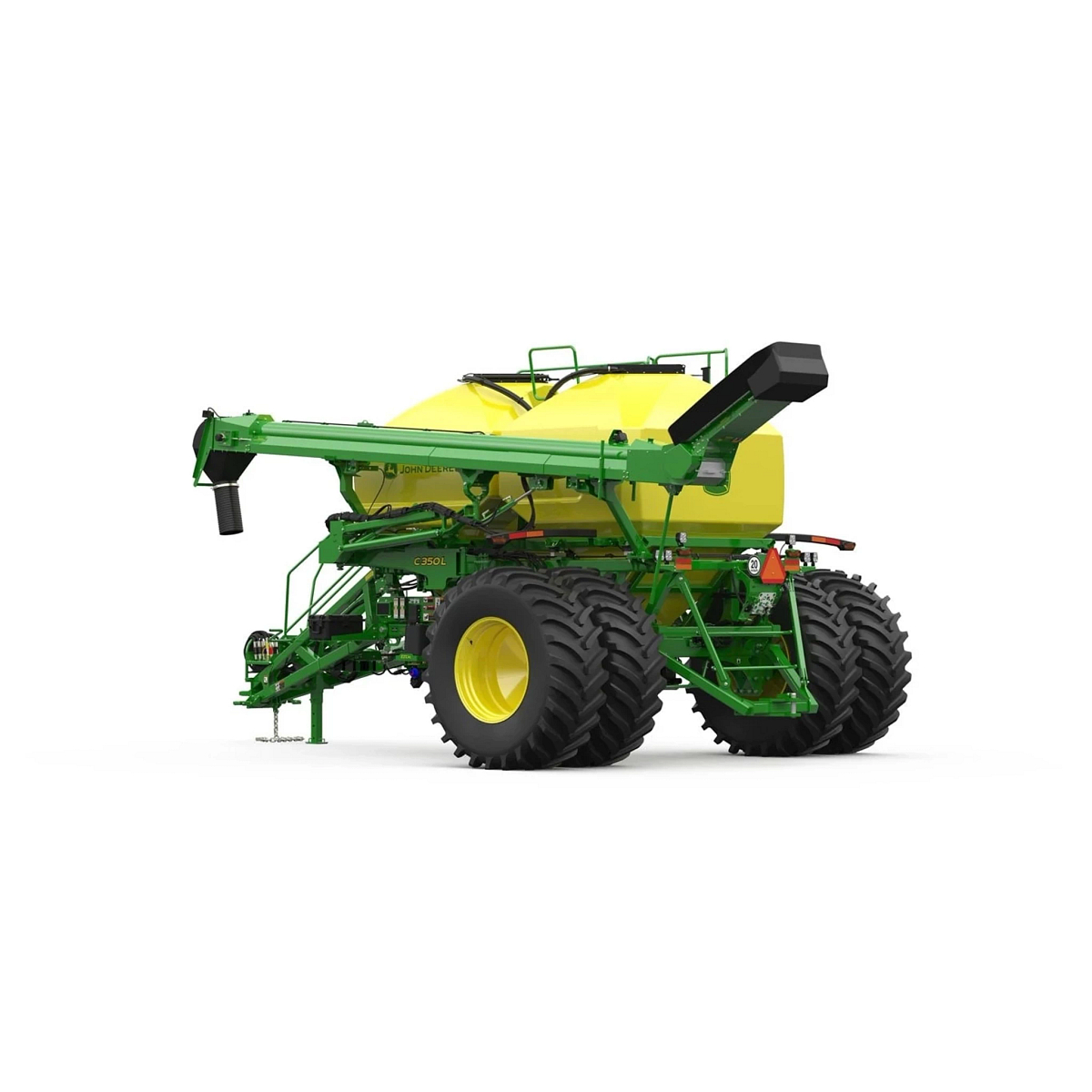 Studio image with a rear left view of Seeding Equipment C350L Leading Air Cart