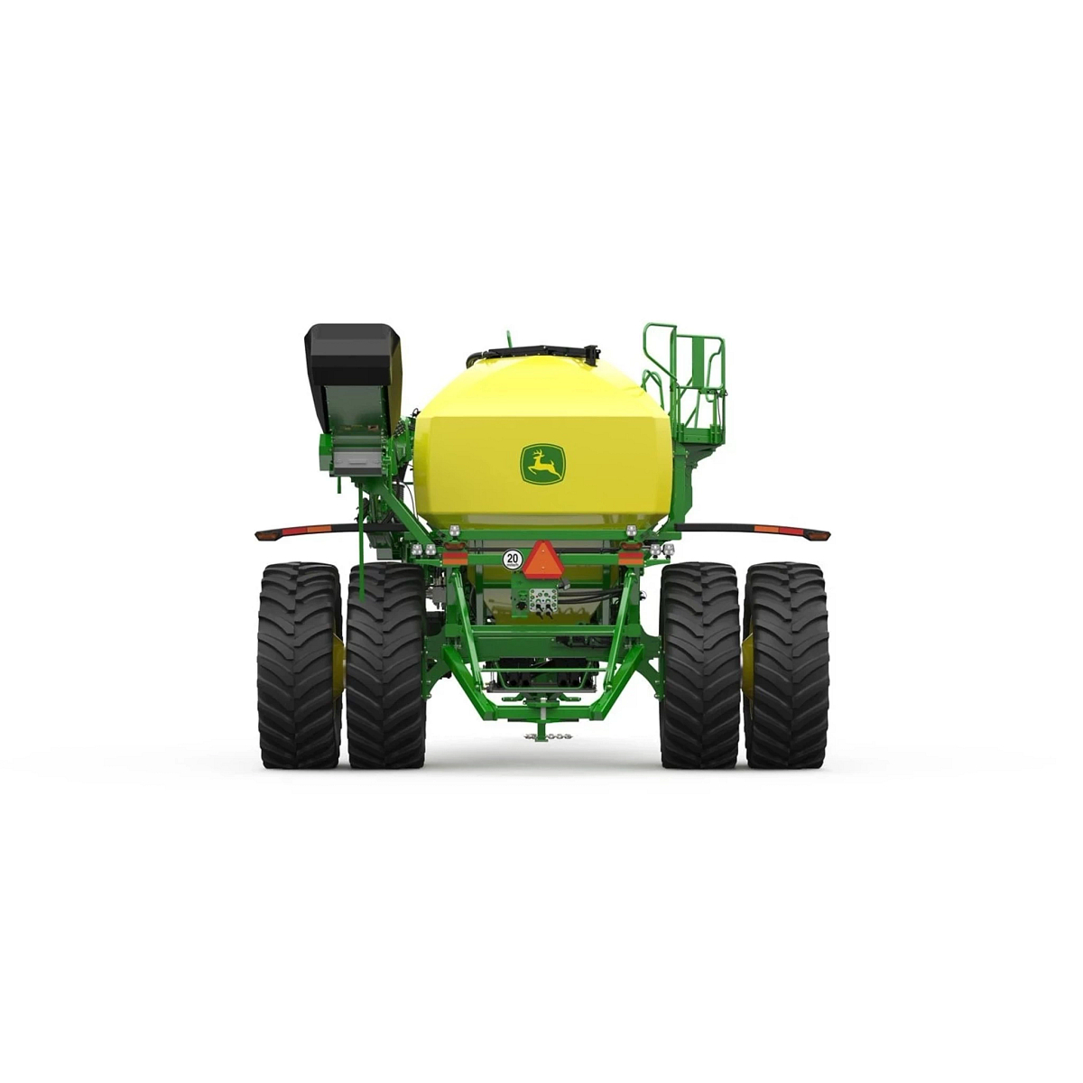 Studio image with a rear view of Seeding Equipment C350L Leading Air Cart